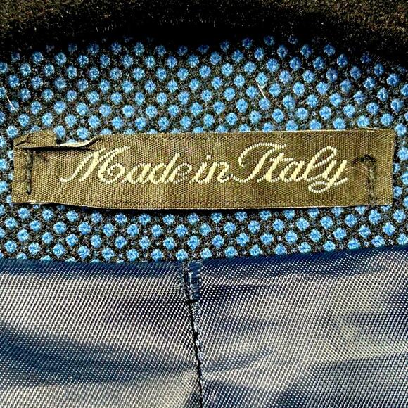 Luigi Fusaro Tailored Suit Jacket Italy Size 56 US Size 46 Career Wool Blend - Picture 6 of 10